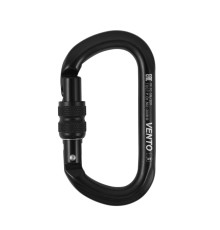Карабин VENTO™ Овал с муфтой keylock, vpro 0042 black/vnt1042
