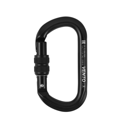 Карабин VENTO™ Овал с муфтой keylock, vpro 0042 black/vnt1042 Карабин VENTO™ Овал с муфтой keylock, vpro 0042 black/vnt1042