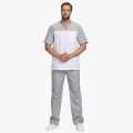 Костюм мужской Стоматолог (ткань ТиСи), серый, белый