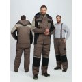 Костюм зимний Вектрон-1 (тк.Смесовая,240) брюки, коричневый/черный/бежевый