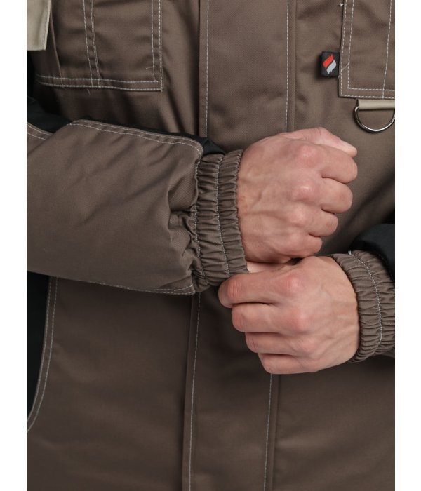 Костюм зимний Вектрон-1 (тк.Смесовая,240) брюки, коричневый/черный/бежевый