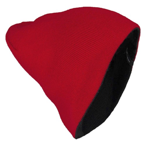 Шапка Brodeks Light Bicolor, цвет красный, чёрный Шапка Brodeks Light Bicolor, цвет красный, чёрный