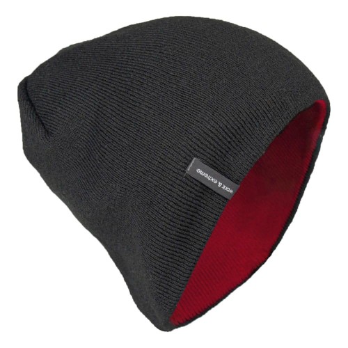Шапка Brodeks Light Bicolor, цвет красный, чёрный Шапка Brodeks Light Bicolor, цвет красный, чёрный