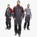 Костюм летний мужской Формула (тк. Смесовая, 240 гр/м2) брюки, серый, красный, чёрный