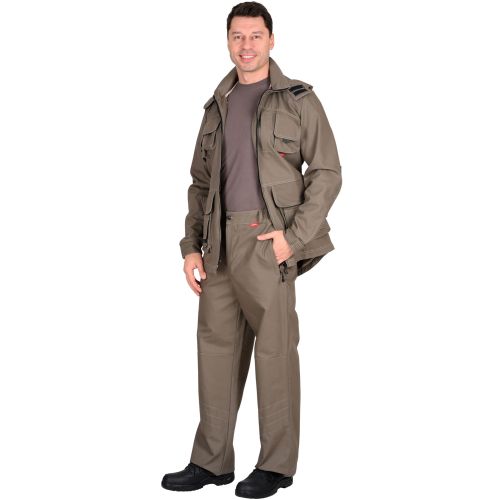 Костюм "Сириус-Мичиган-2" куртка, брюки (ткань Canvas) тёмный Песок