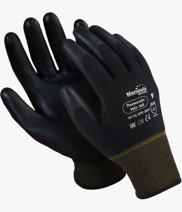 Перчатки Manipula Specialist® Полисофт (полиэфир+полиуретан), MG-165