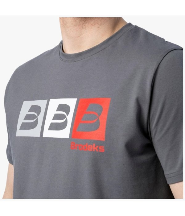 Футболка мужская Brodeks KS705, серый