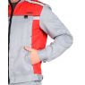 Костюм "Сириус-Практик-1", куртка, полукомбинезон, цвет светло-серый с красным