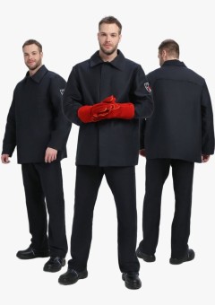 Костюм мужской от повышенных температур Мастерфилд-1 (тк.Молескин,280) брюки, чёрный