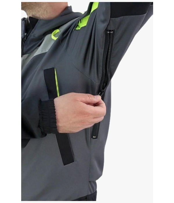 Комбинезон летний мужской Brodeks KS503, серый, чёрный