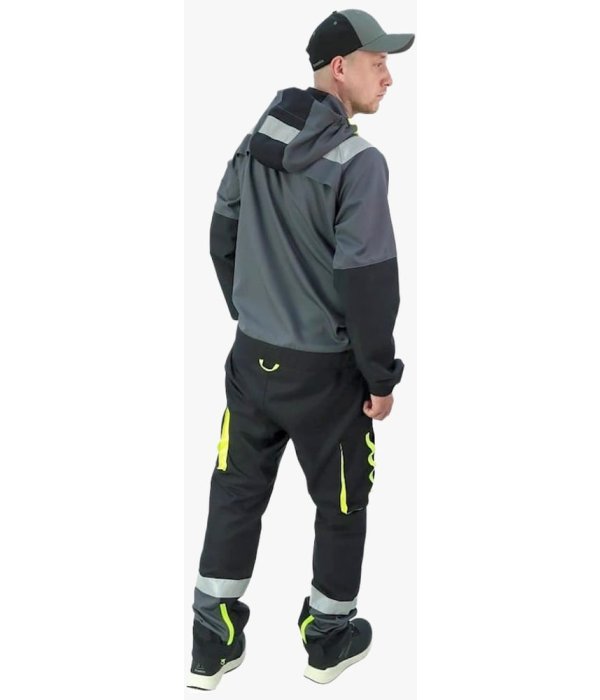 Комбинезон летний мужской Brodeks KS503, серый, чёрный