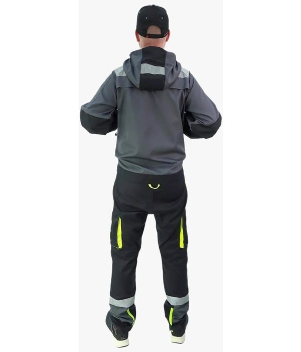 Комбинезон летний мужской Brodeks KS503, серый, чёрный