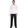 Рубашка ПОЛО длинные рукава белая, плотность 205 гр.кв.м.