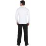 Рубашка ПОЛО длинные рукава белая, плотность 205 гр.кв.м.