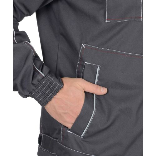 Костюм летний мужской "Сириус-Алекс", куртка, полукомбинезон, цвет тёмно-серый