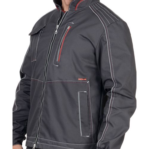 Костюм летний мужской "Сириус-Алекс", куртка, полукомбинезон, цвет тёмно-серый