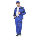 Костюм СИРИУС-ПРЕСТИЖ куртка, брюки, васильковый с синим, 245 г/м2, 65%ПЭ, 35%ХБ
