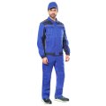 Костюм СИРИУС-ПРЕСТИЖ куртка, брюки, васильковый с синим, 245 г/м2, 65%ПЭ, 35%ХБ