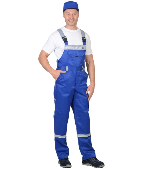 Костюм СИРИУС-ПРАКТИК куртка, п/к васильковый со св.серым