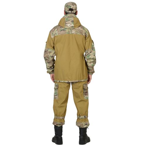 Костюм летний Горка куртка, брюки (полотно палаточное + отделка ткань Рип Стоп) Мультикам, охота и рыбалка