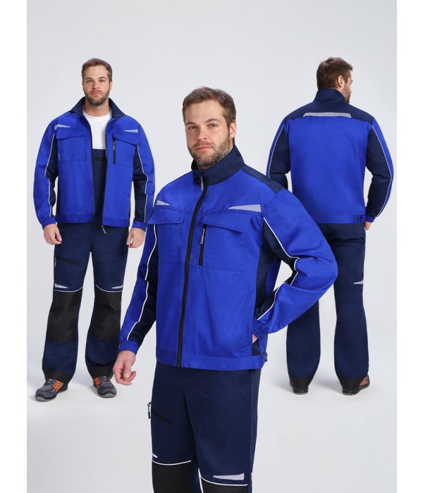 Куртка ProfLineSpecialist (тк.Смесовая,240), васильковый/т.синий