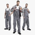 Костюм мужской Драга-2 (тк.Смесовая МВО,240) полукомбинезон, серый, светло-серый, оранжевый