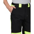 Костюм СИРИУС-ОНИКС куртка, брюки черный с лимонным, 255 г/м2, 65%ПЭ, 35%ХБ