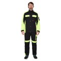 Костюм СИРИУС-ОНИКС куртка, брюки черный с лимонным, 255 г/м2, 65%ПЭ, 35%ХБ