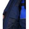 Костюм женский зимний Сириус-Снежана, куртка, полукомбинезон, цвет синий с васильковым