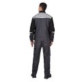 Костюм СИРИУС-МЕГА-ПРЕСТИЖ-Л куртка, брюки, темно-серый с черным, 245 г/м2, 65% ПЭ, 35% ХБ