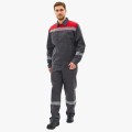 Костюм мужской Липецк-1 СОП CH (тк.Смесовая,280) брюки, тёмно-серый, красный