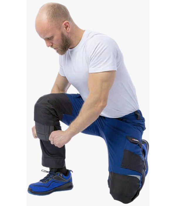 Брюки летние мужские Brodeks KS302, синий, чёрный