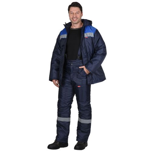 Костюм рабочий мужской зимний "Сириус-Рост-Норд", куртка, брюки, ткань "Оксфорд"