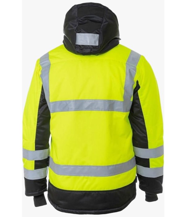 Куртка сигнальная зимняя женская Brodeks KW216, жёлтый, чёрный