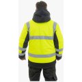 Куртка сигнальная зимняя женская Brodeks KW216, жёлтый, чёрный