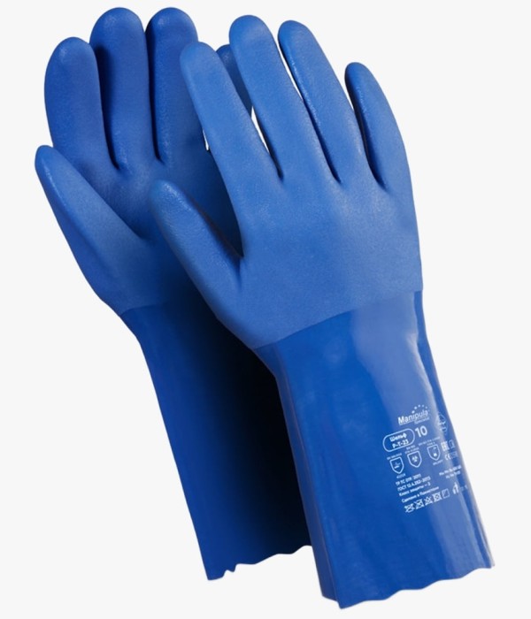 Перчатки Manipula Specialist® Шельф (интерлок+ПВХ 1,9мм), P-T-23/CG-981