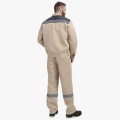 Костюм мужской Лигор-1 СОП (тк.Смесовая,210) брюки, бежевый, тёмно-серый