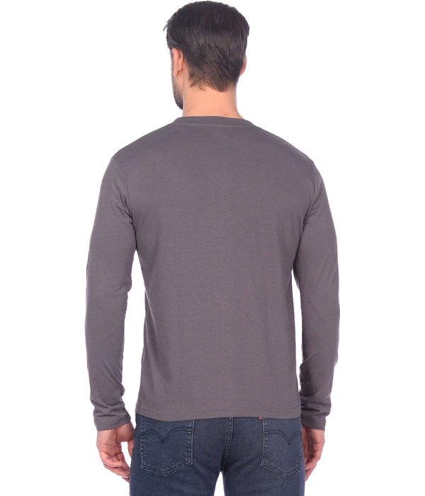 Футболка длинные рукава серая 160г/м2 (х60)