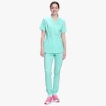 Костюм летний женский хирургический Модерн-004 (тк.Стрейч,120) MedLine, мятный