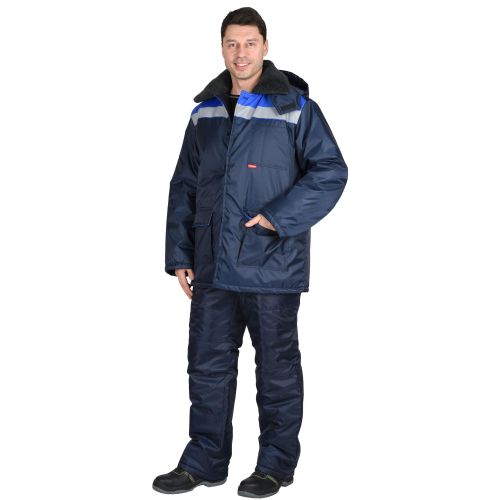 Костюм рабочий мужской зимний "Сириус-Стройград", куртка длинная, брюки