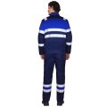 Костюм СИРИУС-НАВИГАТОР-2 куртка, брюки, синий с васильковым и СОП, 215 г/м2, 65%ПЭ, 35%ХБ