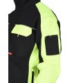 Куртка СИРИУС-ОНИКС черный с лимонным, 255 г/м2, 65%ПЭ, 35%ХБ