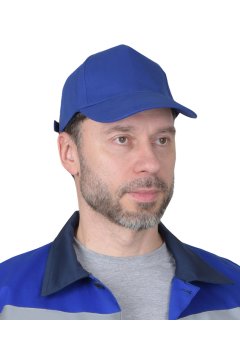 Кепка-бейсболка василёк (пакет по 50 шт.,в упаковке 200 шт.)