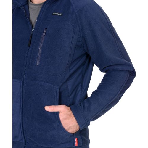 Куртка флисовая "Сириус-Актив" синяя, отделка синяя