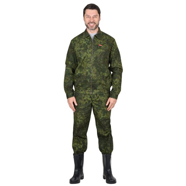 Костюм Сириус-Рысь, куртка, брюки, ткань Рип-Стоп, 210 г/м2, цвет КМФ Цифра зелёная
