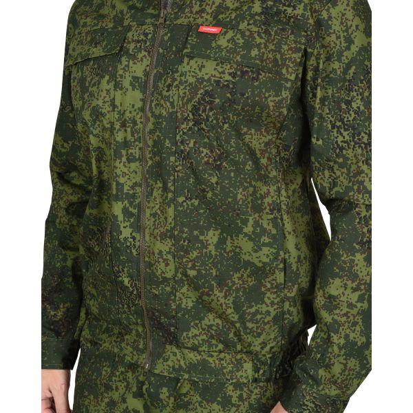Костюм Сириус-Рысь, куртка, брюки, ткань Рип-Стоп, 210 г/м2, цвет КМФ Цифра зелёная