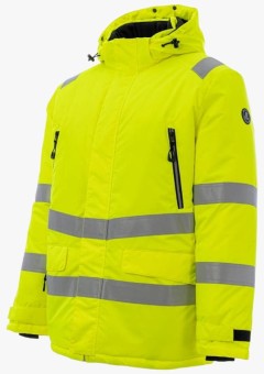Куртка-парка сигнальная зимняя мужская Brodeks KW220, жёлтый