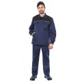 Костюм СИРИУС-МАСТЕР куртка длинная, брюки, синий с черным, 245 г/м2, 65%ПЭ, 35%ХБ