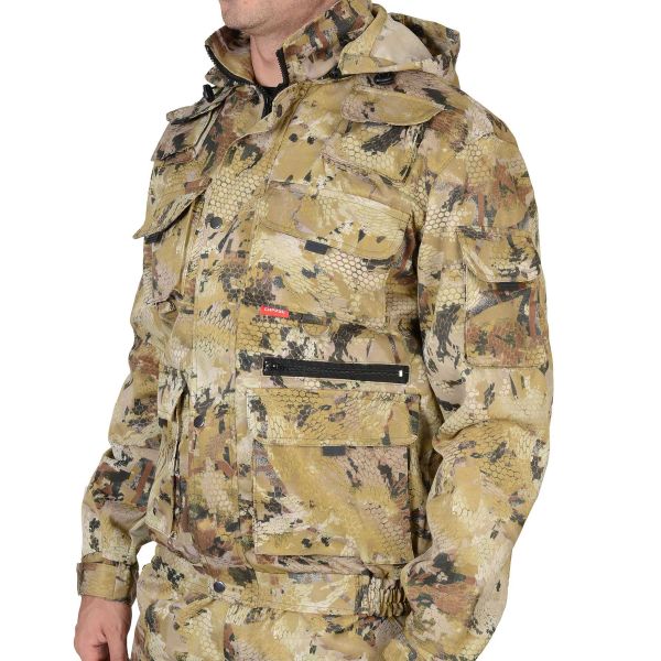Костюм Сириус-Пума, куртка, брюки, ткань Грета, 210 г/м2, цвет КМФ Саванна