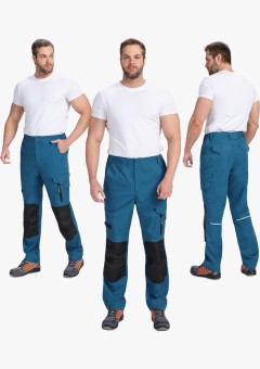 Брюки мужские ProfLineSpecialist (тк.Рип-Стоп,240), циан, чёрный